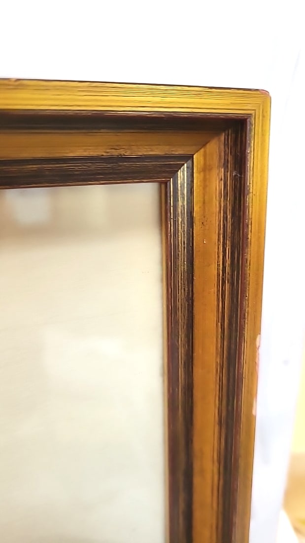 Pair of Framed Wilem Hekking Amsterdam Canal Church Litho, Singel and Keizersgracht, Gold Frames - 6