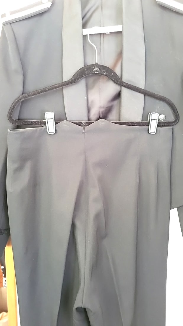 Vintage Far East Exchange Service Tailored in Tokyo Black Military Dress Uniform with Trousers, C... - 7