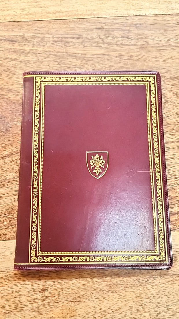 Italian Hand Tooled Leather Bifold Photo Albums Frames. Vintage - 7