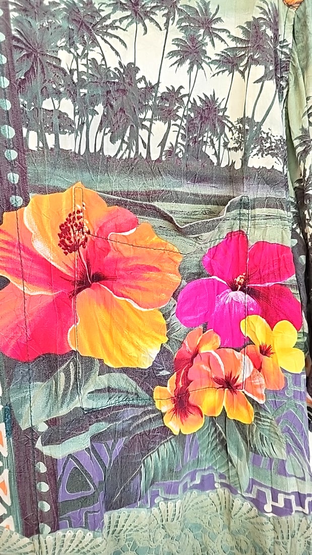 Jams World Collectors Edition 30th anniversary. Size M Tropical Floral Palm Button-Up Shirt - 4