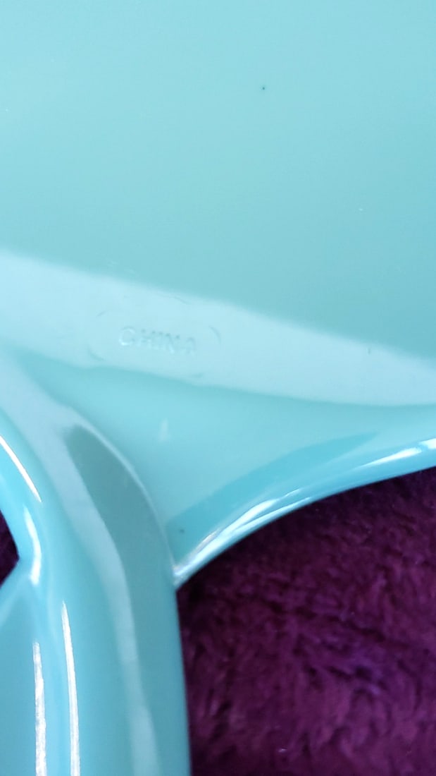 Plastic Handheld Vanity Mirrors & Folding Comb Mirror Set, Teal Peach Amber - 8