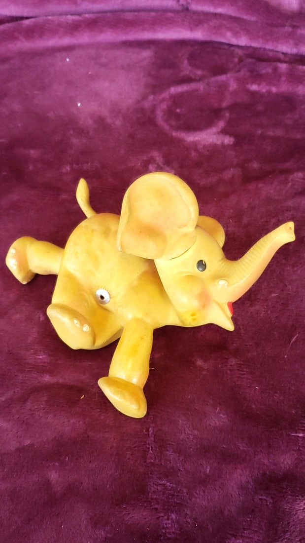 Walt Disney Rubber Toy Lot Mickey Mouse Dumbo Rempel Elephant Jolly Swing Figure - 8