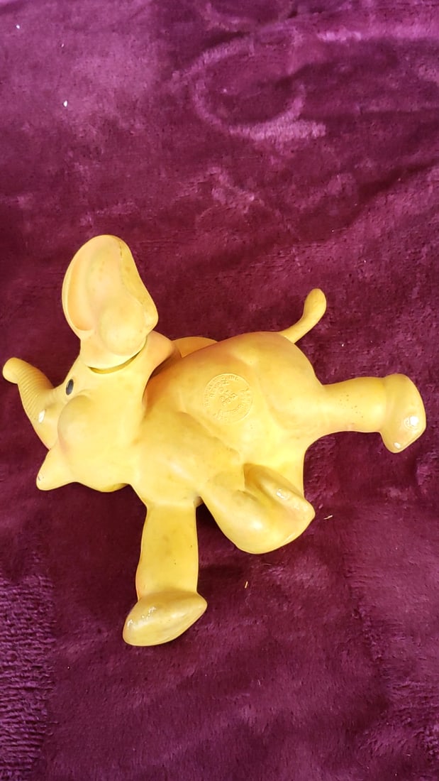 Walt Disney Rubber Toy Lot Mickey Mouse Dumbo Rempel Elephant Jolly Swing Figure - 9