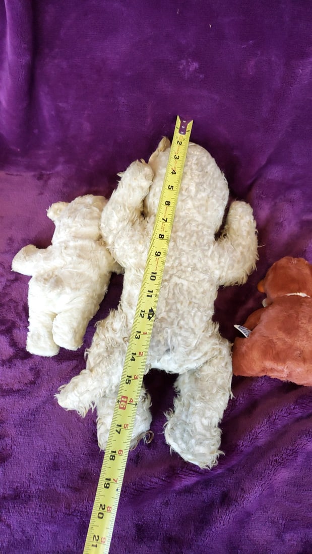 Lot of 3 Rubber Face Plush Toys: Gund Creation Lamb, Teddy SnowCrop Bear, Monkey - 5