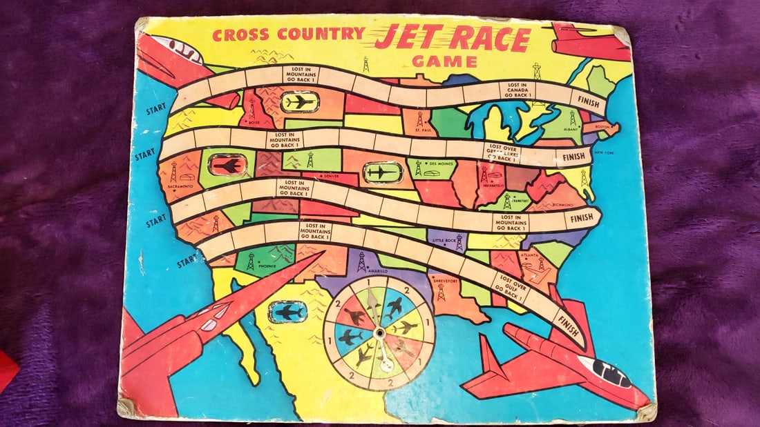 Vintage Game Lot Whitman Disney Tiddly Winks, Disneyland Tots, Jet Race, Knickerbocker Target, What - 9