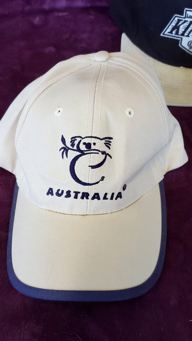 Lot of 4 Embroidered Baseball Caps: Australia Koala, Los Angeles Kings, Mount Rainier, Snowboard - 2