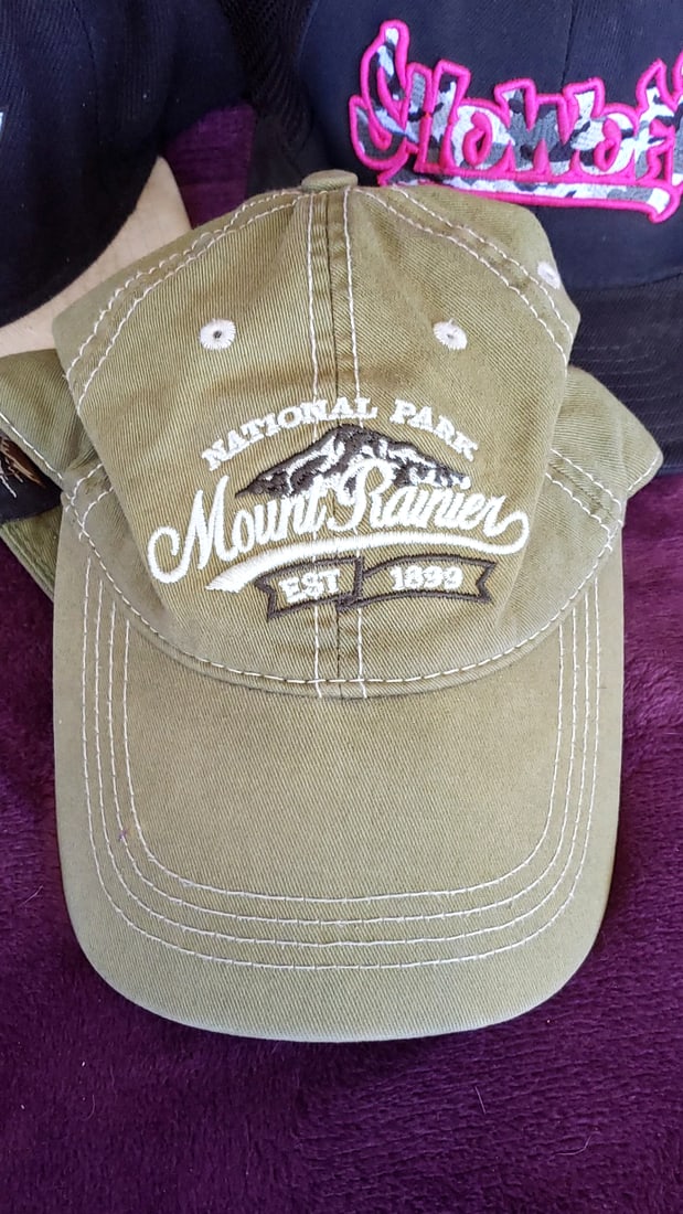 Lot of 4 Embroidered Baseball Caps: Australia Koala, Los Angeles Kings, Mount Rainier, Snowboard - 4