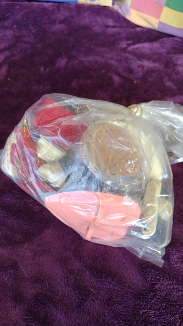 Doll Accessories Lot Floral Headpieces Straw Hat Clothes Wigs Knitting Basket - 8