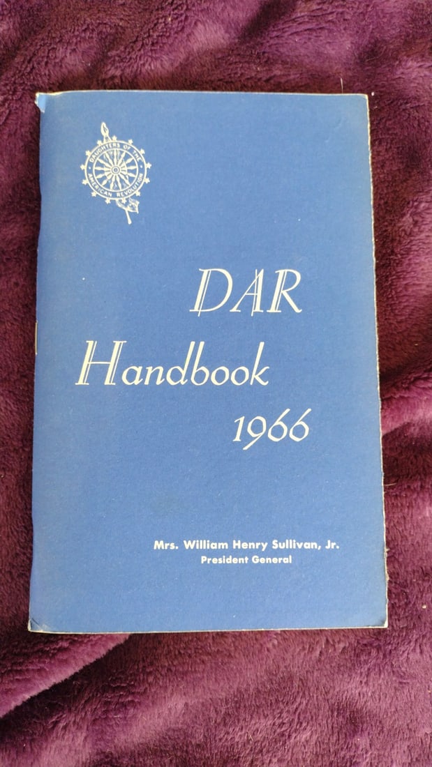 Daughters of the American Revolution DAR 1966 Handbook, Flags, Certificate & Ephemera Lot - 5