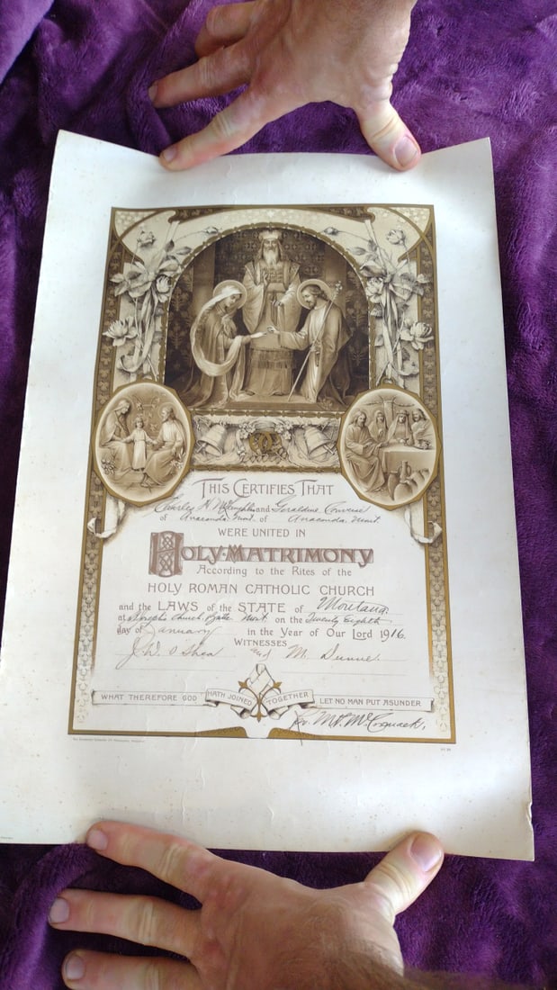 Daughters of the American Revolution DAR 1966 Handbook, Flags, Certificate & Ephemera Lot - 9