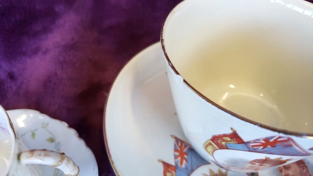 R.C. Versailles Bavaria Edward VII & Alexandra 1902 Coronation Cup and Saucer - 3