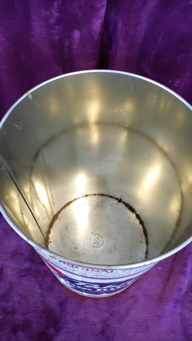 Pabst Blue Ribbon Beer Metal Wastebasket Trash Can by J.L. Clark - 2