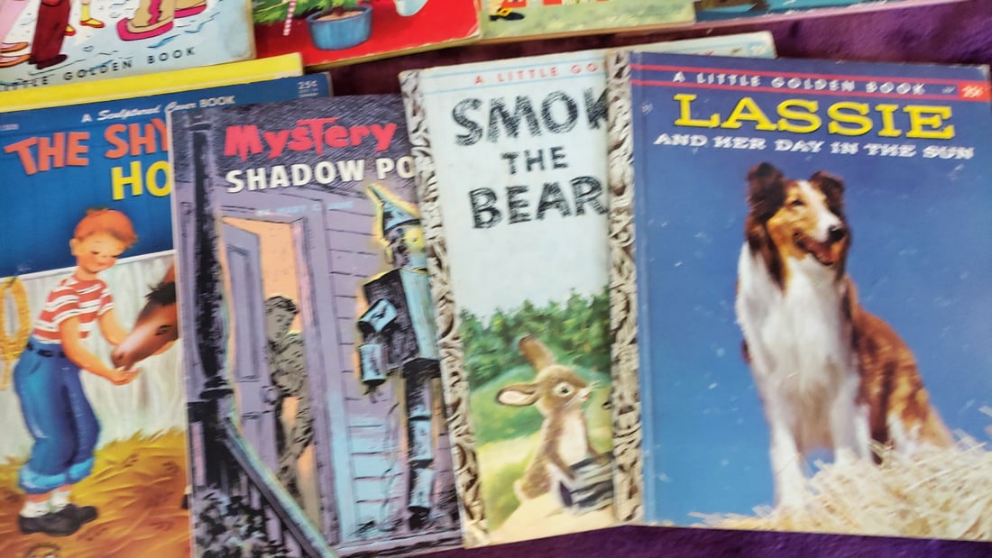 Little Golden Books Lot Disney Mickey Mouse Chip n Dale Rudolph captain kangaroo - 7