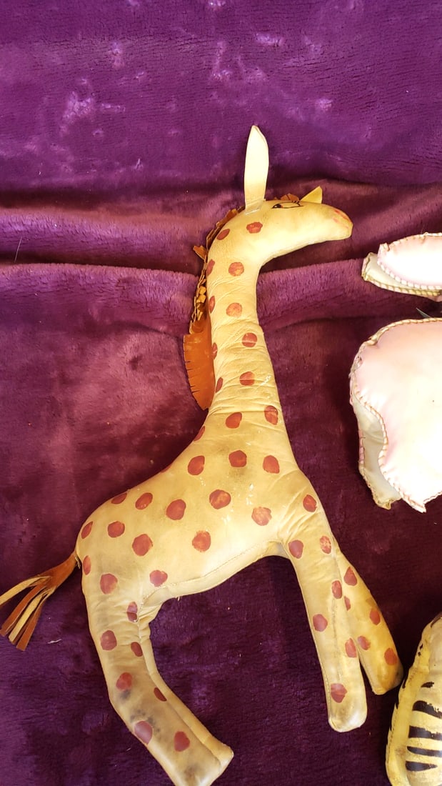 Stuffed Animal Toy Lot Giraffe Zebra Rabbits Teddy Bear Pink Dog, Approx. 12 in - 2