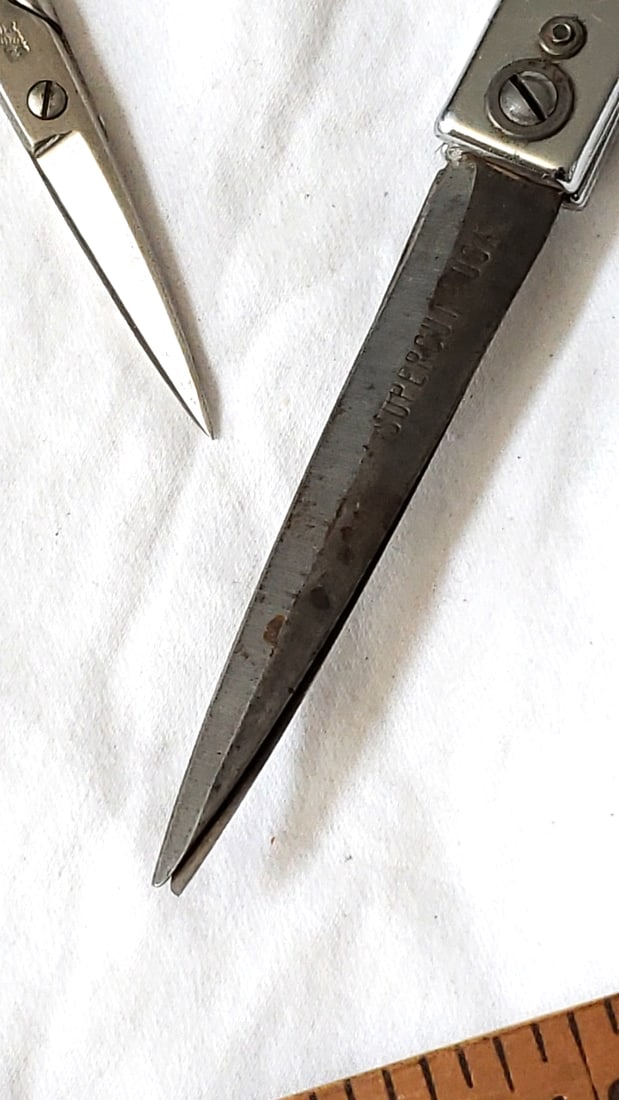 3-Pc Scissors Lot: Wiss No. 7631/2-3 Embroidery Scissors, Supercut 22 Shears - 5