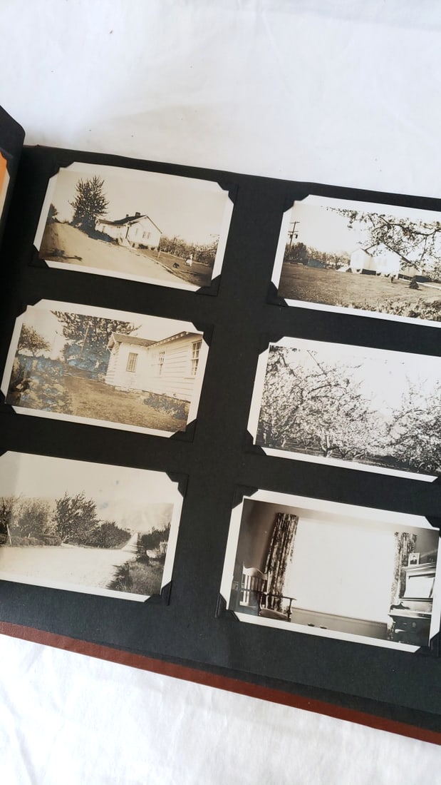 Photograph Album Mounted BW Photos, Postcards, 1940s - 11