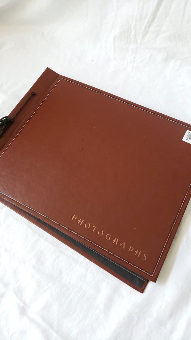 Photograph Album Mounted BW Photos, Postcards, 1940s: 15 x 12 x 1.5 4 lb Low Estimate: 20.00 High Estimate: 80.00