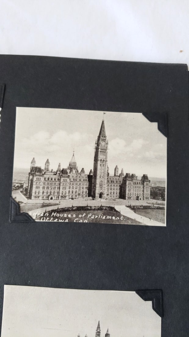 Photograph Album Mounted BW Photos, Postcards, 1940s - 3