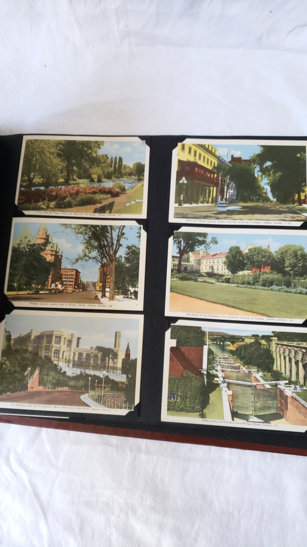 Photograph Album Mounted BW Photos, Postcards, 1940s - 8