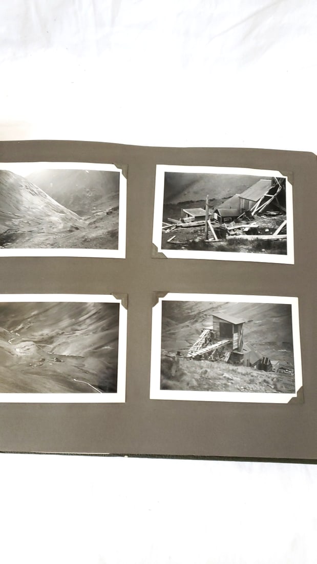Large Photo Album of Vintage BW Photos landscapes, people, military 1940s - 10