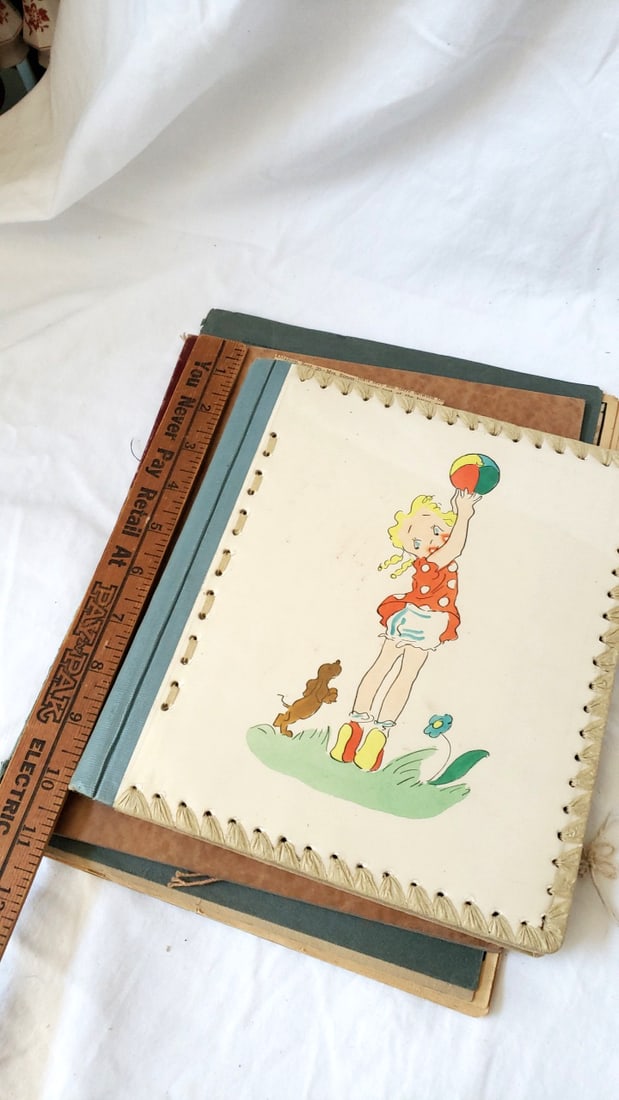 Vintage Scrapbooks, Robin and Child Covers Craft Projects - 5