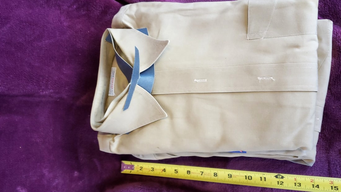 Lot of 4 USAF Air Force Poplin Shade 505 Tan Uniform Shirts Creighton McKettrick - 5