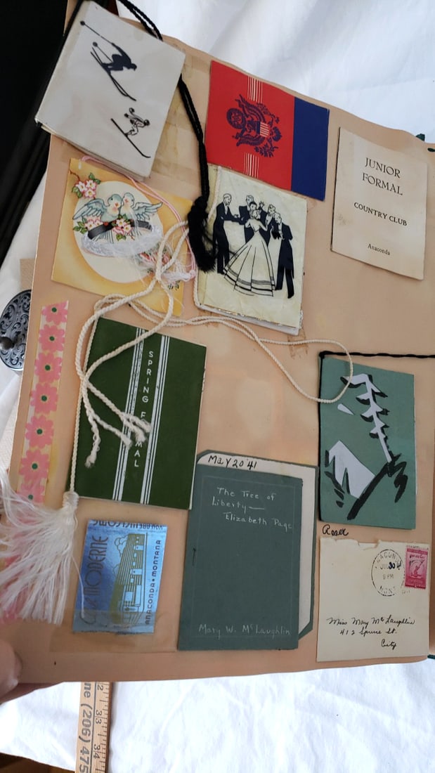 Vintage Montana State University 1939-1941 Scrapbook with Programs & Memorabilia - 15