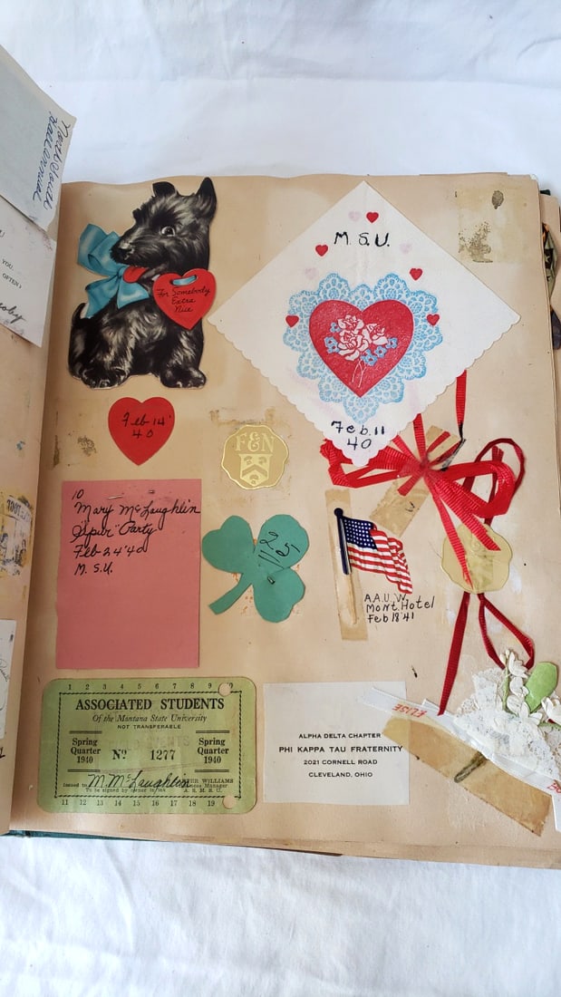 Vintage Montana State University 1939-1941 Scrapbook with Programs & Memorabilia - 4