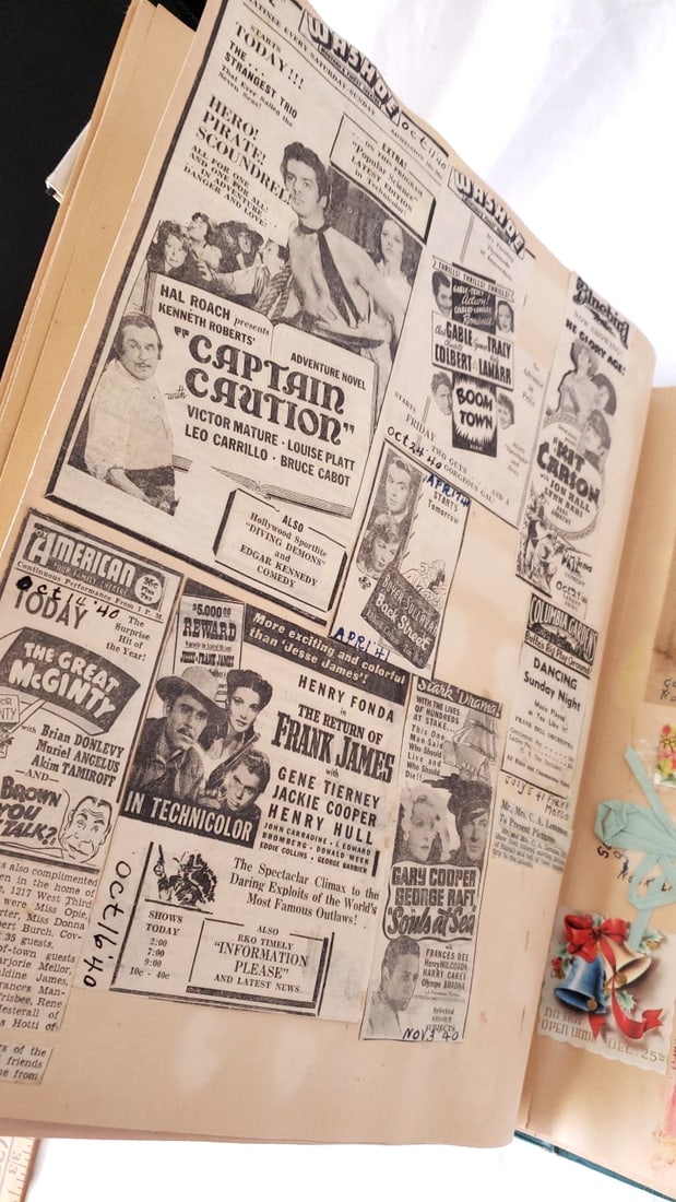 Vintage Montana State University 1939-1941 Scrapbook with Programs & Memorabilia - 8