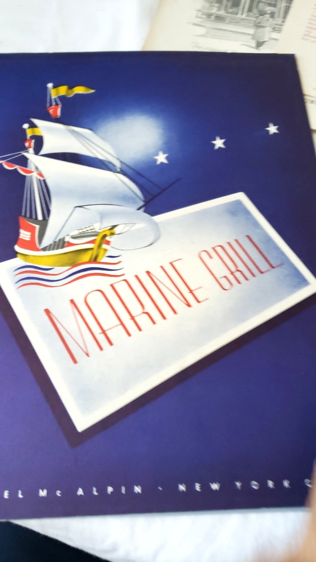 Vintage Restaurant Menu Lot: Hotel Whitcomb 1945, Marine Grill, Golden Dragon, Toffenetti - 3