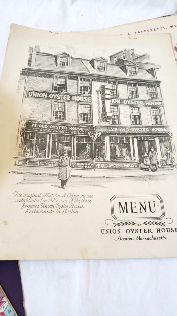 Vintage Restaurant Menu Lot: Hotel Whitcomb 1945, Marine Grill, Golden Dragon, Toffenetti - 6