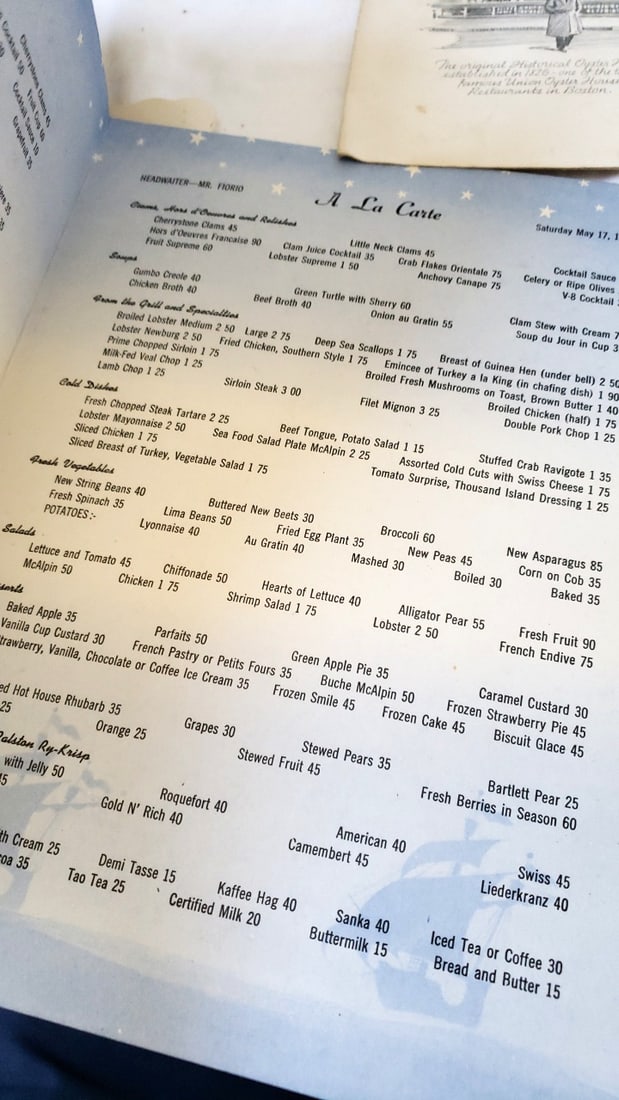 Vintage Restaurant Menu Lot: Hotel Whitcomb 1945, Marine Grill, Golden Dragon, Toffenetti - 8
