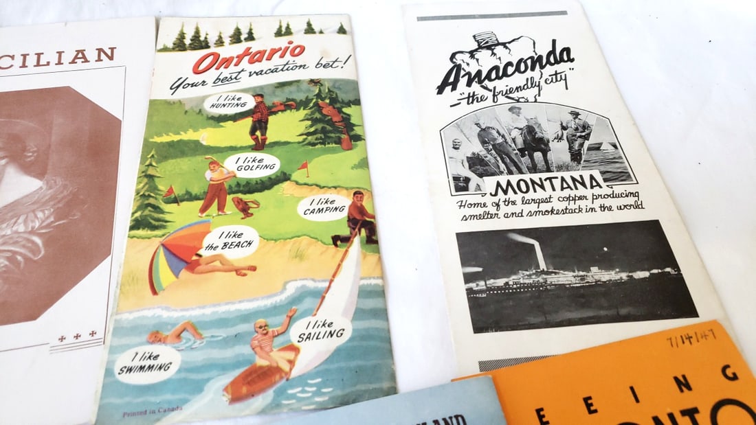 Lot of Vintage Travel Brochures Guides Ontario Toronto Anaconda Fort McHenry New Orleans Torrance - 2