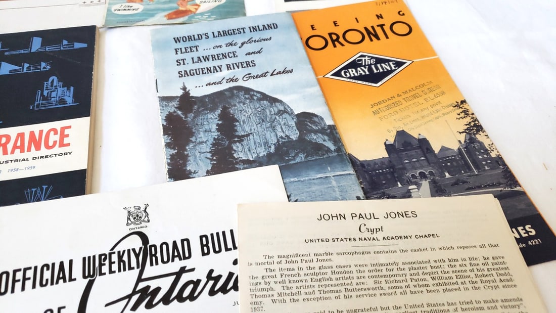 Lot of Vintage Travel Brochures Guides Ontario Toronto Anaconda Fort McHenry New Orleans Torrance - 3