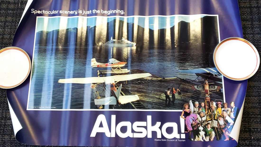 Lot of 4 Alaska State Division of Tourism Posters Spectacular Scenery Is Just the Beginning - 2