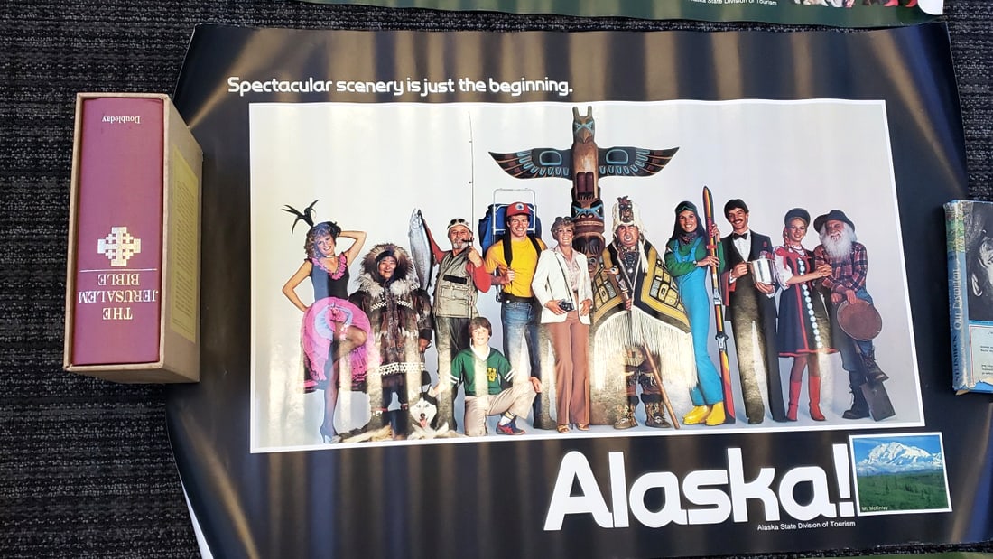 Lot of 4 Alaska State Division of Tourism Posters Spectacular Scenery Is Just the Beginning - 4