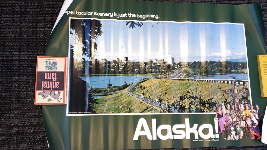 Lot of 4 Alaska State Division of Tourism Posters Spectacular Scenery Is Just the Beginning - 9