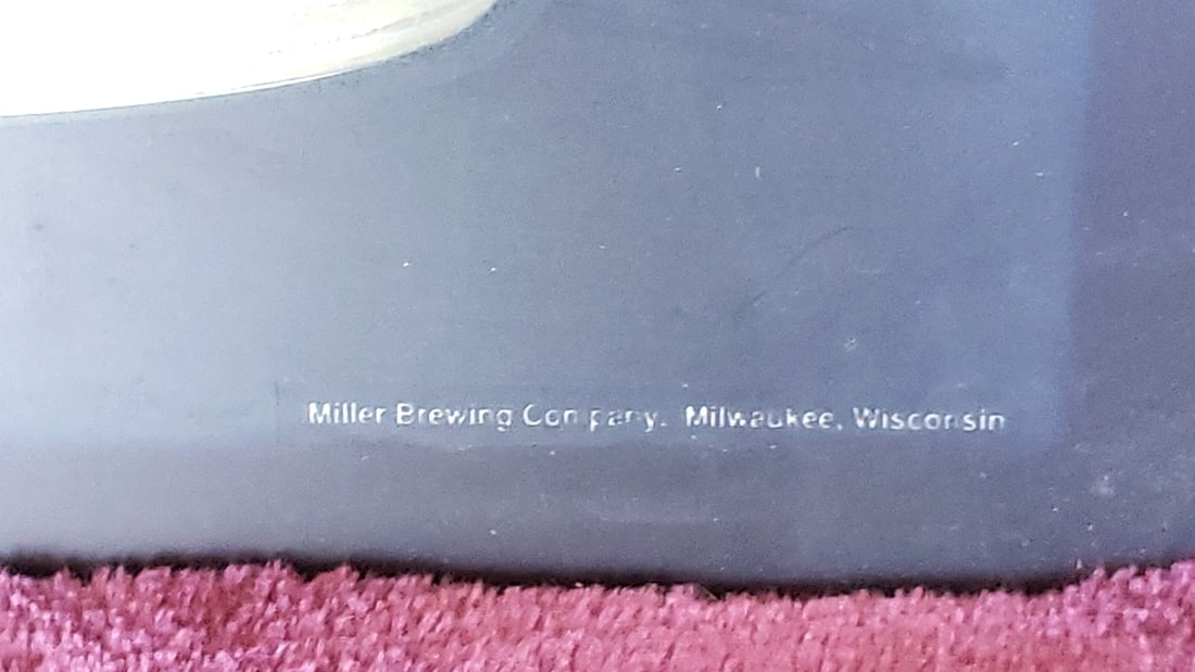 Miller Genuine Draft #1 Draft Choice Football Beer Sign - 2
