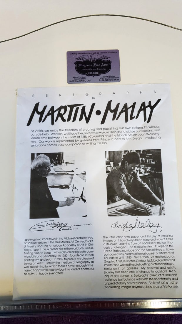 Martin-Malay Magnolia Bluff Framed Limited Edition Print 24/250 Magnolia Fine Arts Anniversary - 6