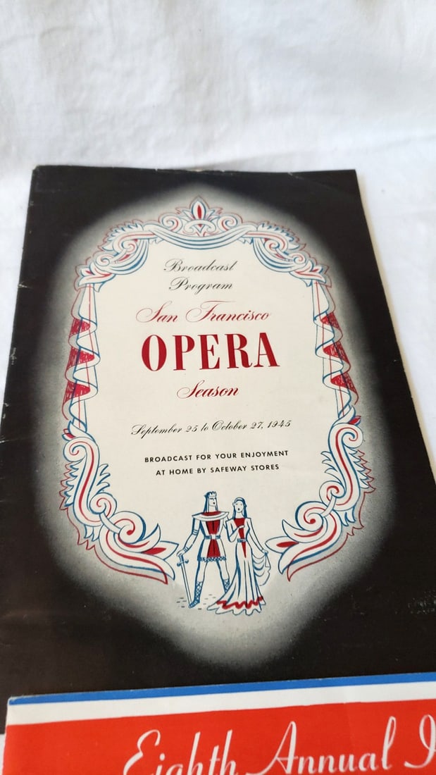 Vintage 1940s Programs Lot Radio City Music Hall Biltmore Bowl SF Opera Circus Daze 1947 - 4