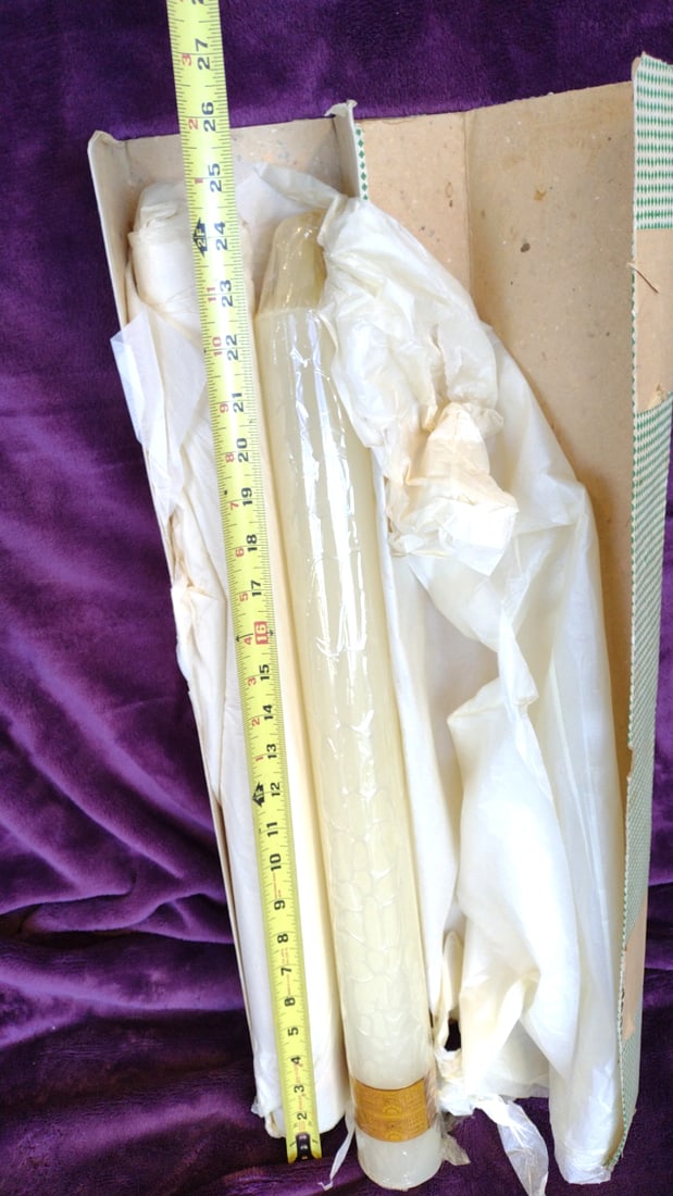 Pair LEENGEE 24in Pillar Candles - 4