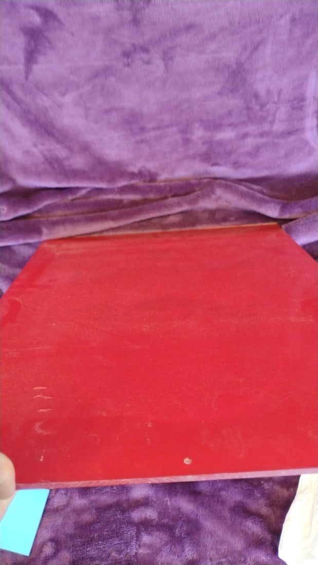 Red Acrylic "Welcome To" Sign with Pine Trees and Sunset Graphic - 4