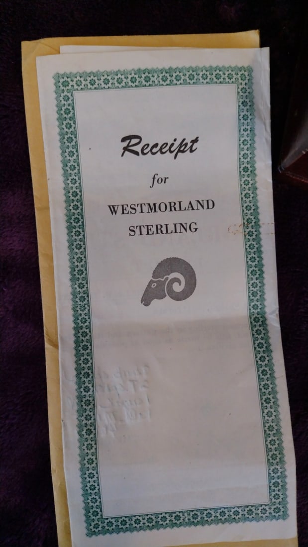 Westmorland Sterling George Martha Flatware Set Service For 12 1945 3318g - 2