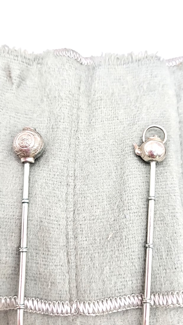Set Of 6 Sterling Decorative Spoons With Figural Finials - 3