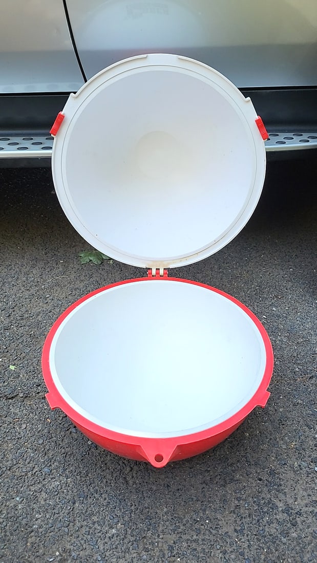 The Big Bobber Floating Cooler Red White Round Beverage Cooler - 5