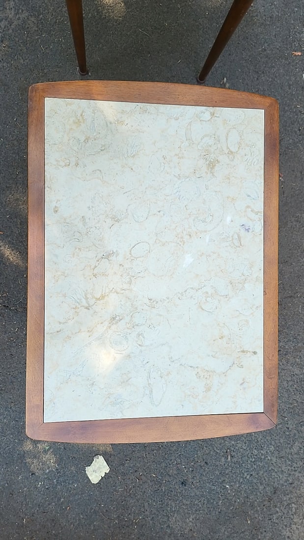 Pair Of Vintage Italian Travertine Besside Tables. - 2