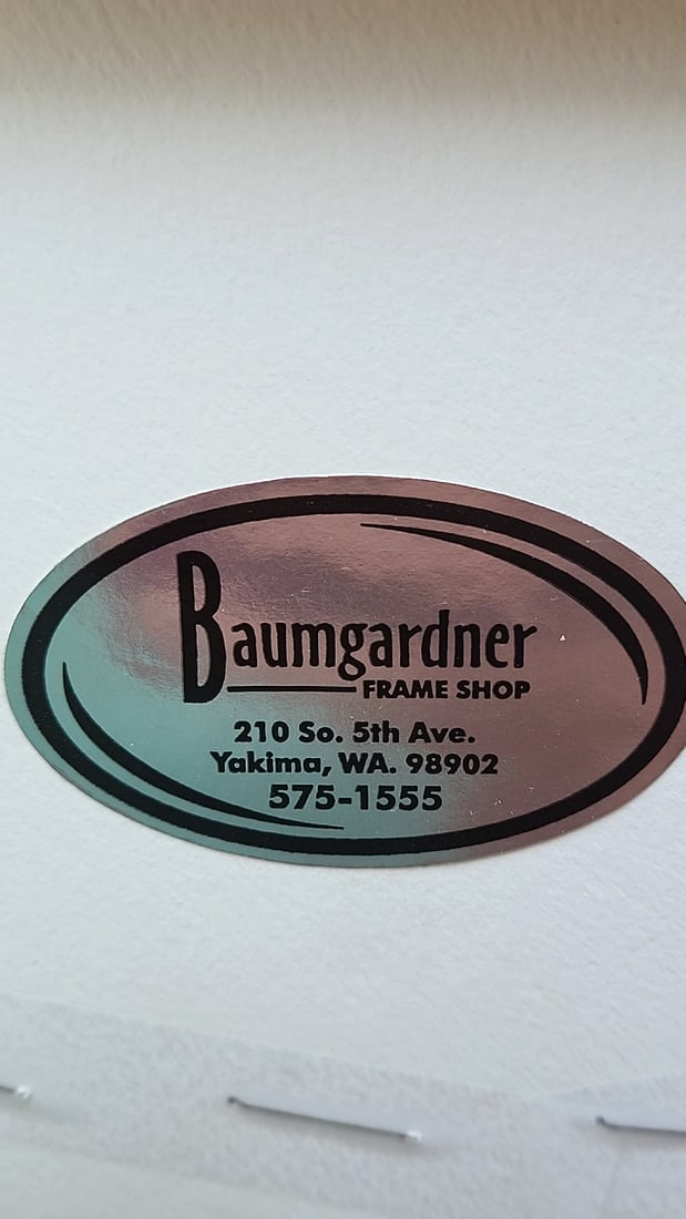 Baumgardner Frame Shop Pair Round Fur Llama Wall Hangings Brown Cream - 5