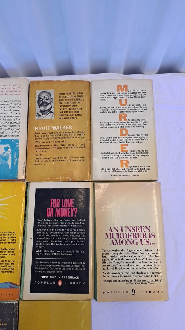 Lot Of 10 Vintage Paperback Mystery Gothic Western Books Austen Hamilton Macdonald Rinehart Disney - 6