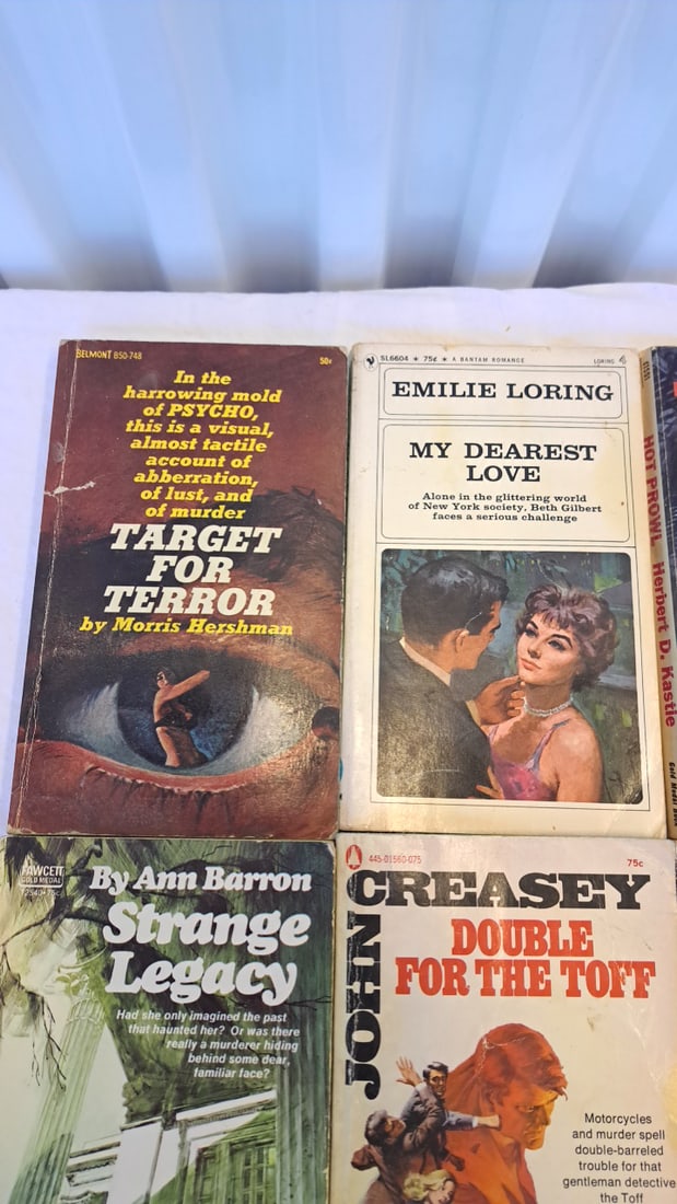 Lot Of 10 Vintage Paperback Books Mystery Romance Western Gothic Fawcett Bantam Pyramid - 2