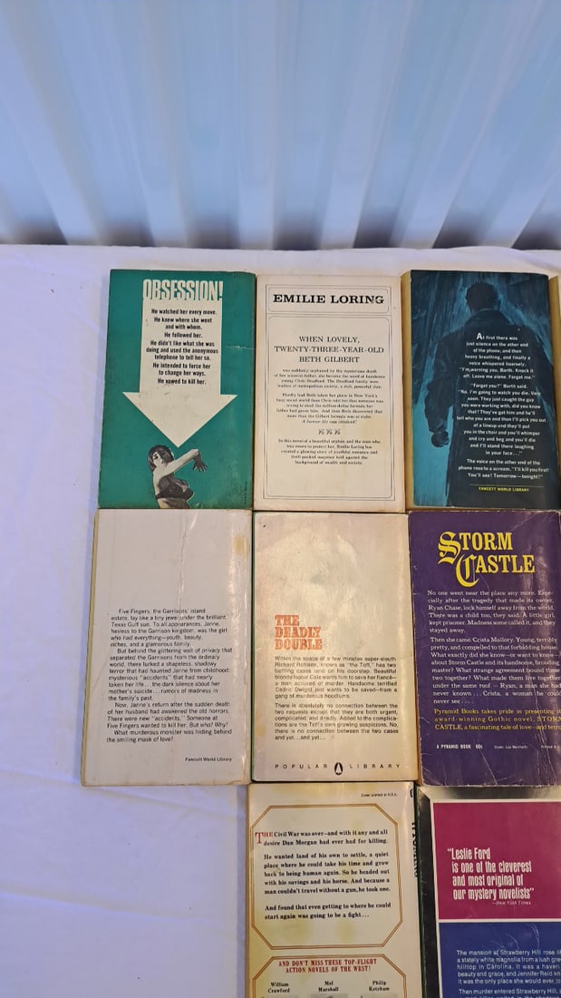 Lot Of 10 Vintage Paperback Books Mystery Romance Western Gothic Fawcett Bantam Pyramid - 7